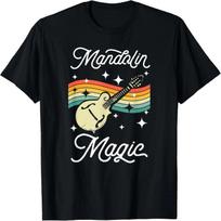 Mandolin Magic Retro Music Graphic T-Shirt S įvairiaspalvis