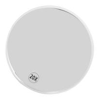 20X Magnifying Mirror with 3 Suction Cups Space Saving Portable Round Strong Suction Makeup Mirror for Bathroom