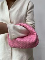 Madinga koldūno formos moteriška rankinė universali peties rankinė temperamentinga rankinė rankomis austas personalizuotas ragelis 28*2*15 CM rožinė