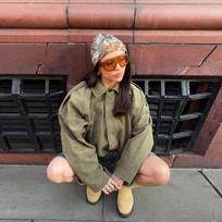 Vintažiniai moteriški žali oversized bomber striukės 2025 m. mada Elegantiški laisvi minkšti drabužių komplektai Striukė vakarėliui Moteriški prašmatnūs drabužiai S armijos žalia spalva