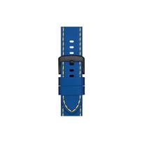 TISSOT Watch Band All Compatibility Leather Material T852.047.518 Blue Strap Width 22mm