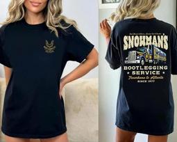 Sniego žmogaus nelegalių gėrimų paslauga „Smokey and The Bandit“ Unisex marškinėliai L