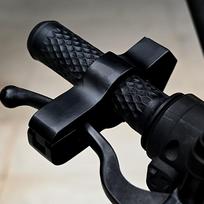 Tvirtas motociklo ir motorolerio užraktas, apsaugantis nuo vagystės, plieninis užraktas su ergonomiška rankena, suderinamas su motociklais ir elektrinėmis transporto priemonėmis juoda