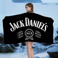 Klasikinis viskio logotipas J-Jack D-DanielS Dideli mikropluošto paplūdimio rankšluosčiai Greitai džiūstantis rankšluostis Smėlio paplūdimio rankšluosčiai Baseino rankšluostis W40*H60(CM)