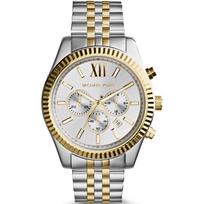 Michael Kors MK8344 Lexington dviejų tonų vyriškas laikrodis 45mm auksas