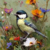 Spausdintas paveikslas tapyba ant drobės 32x32 cm Yellow Parus – Styler