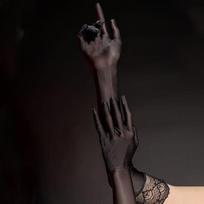 Lace Oil Glossy Tight Transparent Thin Women Sexy 53Cm Long Gloves High Elasticity Party Club Nightclub Cosplay Clothing Mittens One Size black