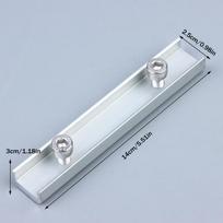 New 1PCS Solar Module Rails Profile Connectors Aluminium Mounting Connection Photovoltaic Bracket Guide Rail Connector