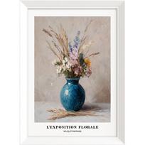 Spausdintas paveikslas su rėmeliu 56x75 cm Blue Vase – Styler