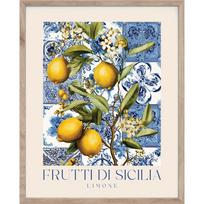 Spausdintas paveikslas su rėmeliu 40x50 cm Sicilia – Styler