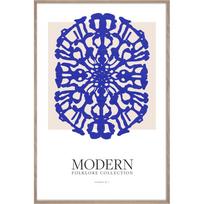 Spausdintas paveikslas su rėmeliu 60x90 cm Blue Folklore – Styler