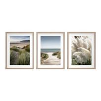 Spausdinti paveikslai su rėmeliu 3 vnt. 30x40 cm Tranquil – Styler