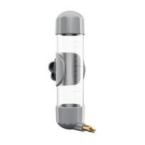 200ml Automatic Bird Water Feeder Detachable Leak Proof Parrot Drinking Fountain No Drip Wall Mount Bird Water Dispenser pilka