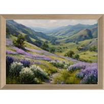 Spausdintas paveikslas su rėmeliu 75x56 cm Violet Hills – Styler