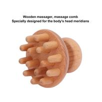 Wooden Material Manual Massage Tool Mushroom Shape Wooden Massager Wood Massage Tool  Full Body Use