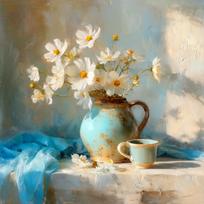 Spausdintas paveikslas su rėmeliu 70x70 cm Anemone – Styler