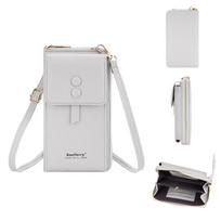 „Baellerry Fashion“ moteriški pečių krepšiai Dirbtinės odos „Messenger Crossbody“ krepšys moterims Klasikiniai telefonų krepšiai Piniginė GZW 19*11*5cm pilka