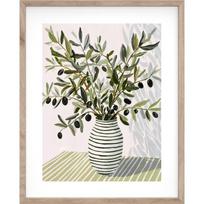 Spausdintas paveikslas su rėmeliu 40x50 cm Olive Bunch II – Styler