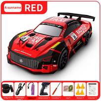 Naujas 2.4G nuotolinio valdymo pultas Car Drift Car 1:18 viso dydžio žaislinis nuotolinio valdymo pultas GTR automobilių RC lenktyninis automobilis, greitas visureigis žaislas vaikams Kalėdų dovana raudona