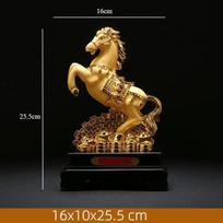Kiniško stiliaus arklio formos meno kūrinys Laimingas arklys Derva Namų dekoravimo ornamentai Stalas Studija Rankdarbiai Namų dekoracijos Dovanos