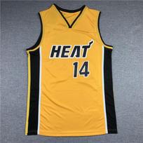 Heat Yellow Basketball Jersey Version 3#13#14#22# Embroidered Uniform S