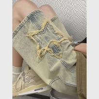 Men's Trendy Summer Denim Shorts - Hong Kong Style, Japanese Retro, Loose Fit XL