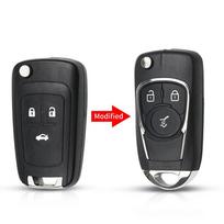 Chevrolet Cruze, Buick, VAUXHALL OPEL Insignia Astra H J Zafira B C J 2 modifikuotas atlenkiamas rakto korpusas 2 3 4 5 mygtukai gray