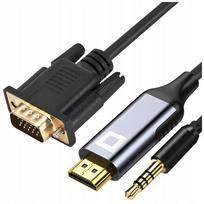 Co2 Cable Vga - Hdmi Adapter Converter Audio Adapter Full Hd 60Hz 2M