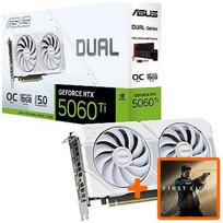 Asus GeForce RTX 5060 Ti, 16GB GDDR7, Dual White OC (DLSS 4) DUAL-RTX5060TI-O16G-WHITE