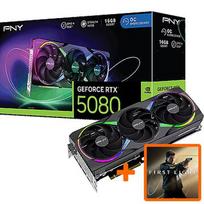 PNY Technologies GeForce RTX 5080, 16GB GDDR7, EPIC-X RGB Triple Fan OC (DLSS 4) VCG508016TFXXPB1-O