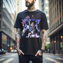 100% cotton TOPS UNISEX TEES MENS WOMENS Gundam Wing TShirt Japanese Anime Tshirt Manga Shirt Graphic Art Gift Shirt 084 S juoda