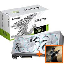 Gigabyte GeForce RTX 5090, 32GB GDDR7, AORUS MASTER ICE (DLSS 4) GV-N5090AORUSM ICE-32GD