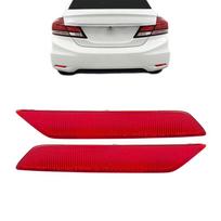 2x Honda Civic 2013-2015 Sedan Raudonas Galinio Buferio Apatinis Atšvaitas Kairys ir Dešinys