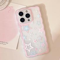 Ins Style Star Graffiti for IPhone16 Mobile Phone Case for Apple 15pro Max Japan and South Korea 11 All-inclusive 14 Through 13 16promax