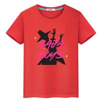 Saja Boys Kawaii marškinėliai kpop demonų medžiotojai Spaudas 100% medvilnės marškinėliai vaikams berniukui 10 metų Mieli viršutiniai drabužiai anime Trumpas y2k mergaičių drabužiai 100 raudona