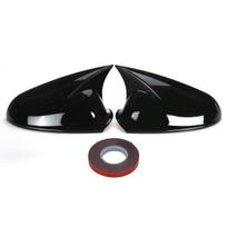 Pora automobilio galinio vaizdo šoninio veidrodėlio dangtelių Opel Vauxhall Astra J MK6 2010-2013 m. Pridedamas veidrodėlio dangtelis Blizgus juodas
