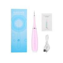 Portable Electric Calculus Plaque Removal Teeth Tartar Clean Dental Scaler Tooth Care Pink rožinė