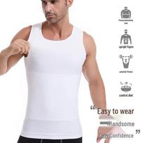 Men's Slimming Vest: 3rd Gen Abdomen-Shaping Waist Trainer L 100-130
