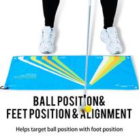 Golf Swing Station Towel Double-sided Putting Guide Club Positioning And Path Towel Chipping / Pitching Training Mat For Golf China Mainland