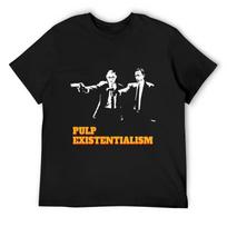 Albert Camus Jean-Paul Sartre T-Shirt oversized t shirt cotton graphic tees plain cotton man t-shirts men tshirt S įvairiaspalvis