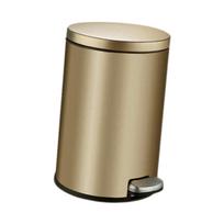 Step Trash Can Soft Close Lid & Step Foot Pedal Paper Bins Rust Proof 6L Foot Pedal Garbage Bin for Kitchen Hotel, Office Home auksas