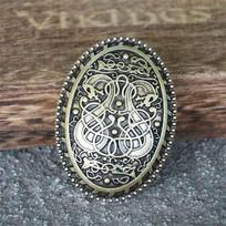 1Pcs Norse Dragon Brooch Viking Jewelry Accessories for Backpacks Costumes Talisman Pins Sweden Scandinavian Badge