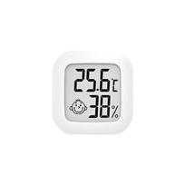 Magnetic Mini Ultra-thin Thermometer & Hygrometer with Smiley Comfort Indicator for Home Pharmacy