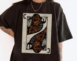 Star Wars Chewbacca Playing Card Rebel Card Unisex Adult Kid Shirt 3XL