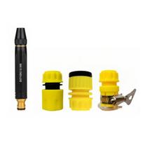 High-Pressure Nozzle And Hose, Home Car Wash Nozzle, Adjustable Booster Nozzle And 16Ft or 32Ft Hose for Garden Watering Vehicle Cleaning A
