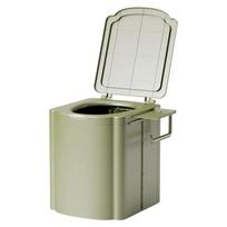 Inodoro portátil plegable para camping, baño móvil para coche, inodoro de emergencia para viajes white