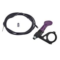 Adjustable Bicycles Seatpost Remote Lever Mountain Bike Seatpost Dropper Remote Lever for External and Internal Route violetinė