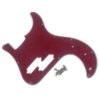 3Ply Bass Pickguard 11-Hole  Bass Scratch Plate 4 String Electric Bass Pickguard Replacement Parts Enduring raudona