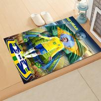 Brazilijos futbolo žvaigždės Neymaras kilimas svetainėms, miegamiesiems, namų dekoravimui ir kaip dovanos. 40cmx60cm