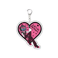 Anime Acrylic Keychain Vox Angel Dust Lucifer Morningstar Valentino Velvet Husk Peripheral Backpack Accessories Pendant Gift